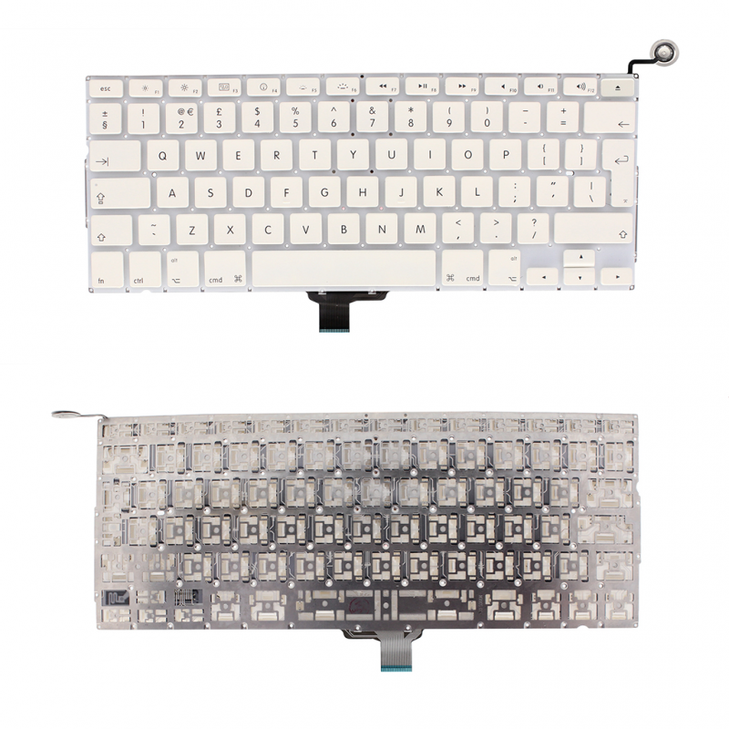 Tastatura za laptop Apple Macbook A1342 UK bela - Tastatura za Apple