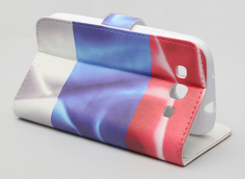 Torbica Print Bi Fold za Samsung I9300 D00561 SRB zastava - Torbice univerzalne bi fold
