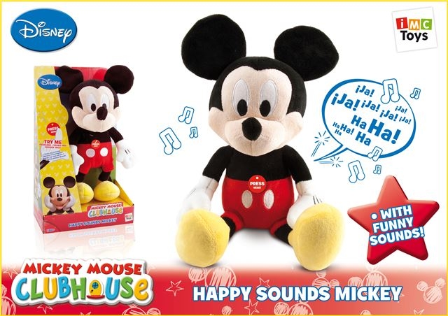 PliÅ¡ Happy Sounds Mickey - Plišane igračke